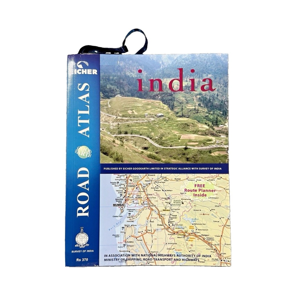 Eicher Goodearth India Road Atlas Vintage City Maps Route Planner Survey of ID